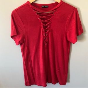 Express Lace Up Tee